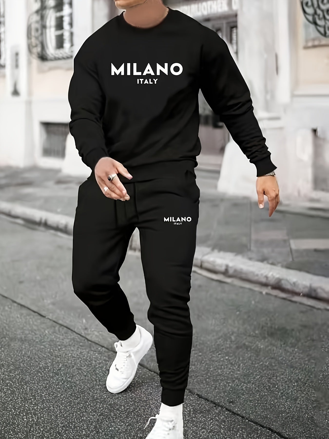 [BUY 1 GET 2] – Milano Italy Set | Sporty Fit Top + Slim Joggers