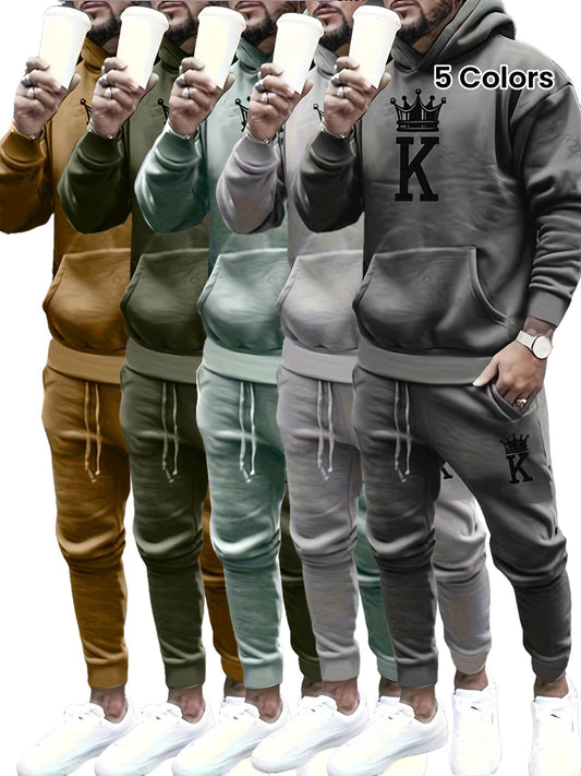 [COMPRA 1 Y LLEVA 2] Set King Hoodie – Sudadera con Capucha + Pantalón + Reloj Exclusivo de Regalo