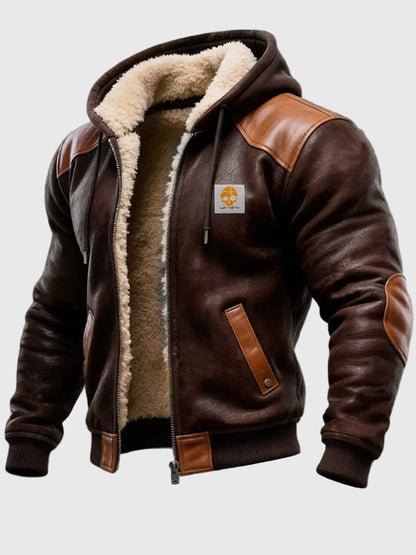 PREMIUM LEATHER RUGGED JACKET WITH LINING