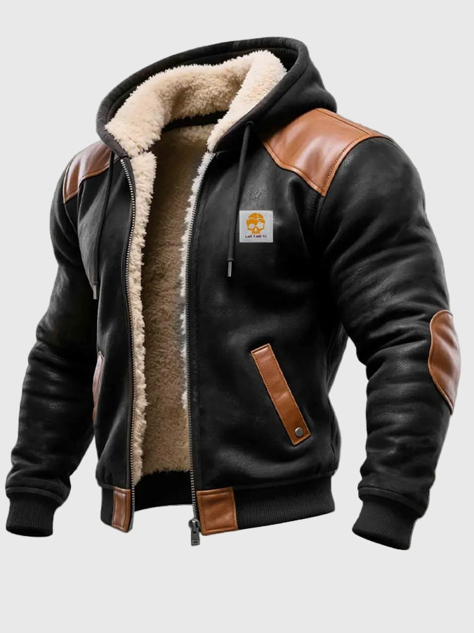 PREMIUM LEATHER RUGGED JACKET WITH LINING